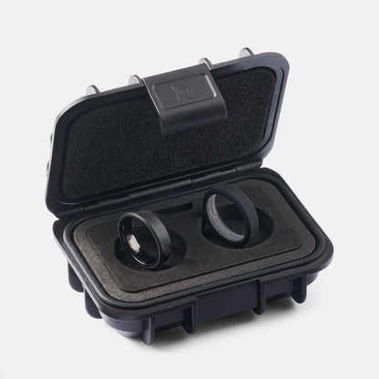 Ridge 6mm Beveled Ring Set - Carbon Fiber 3K