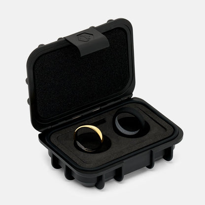 Ridge 4mm Rounded Ring Set - 24K Gold