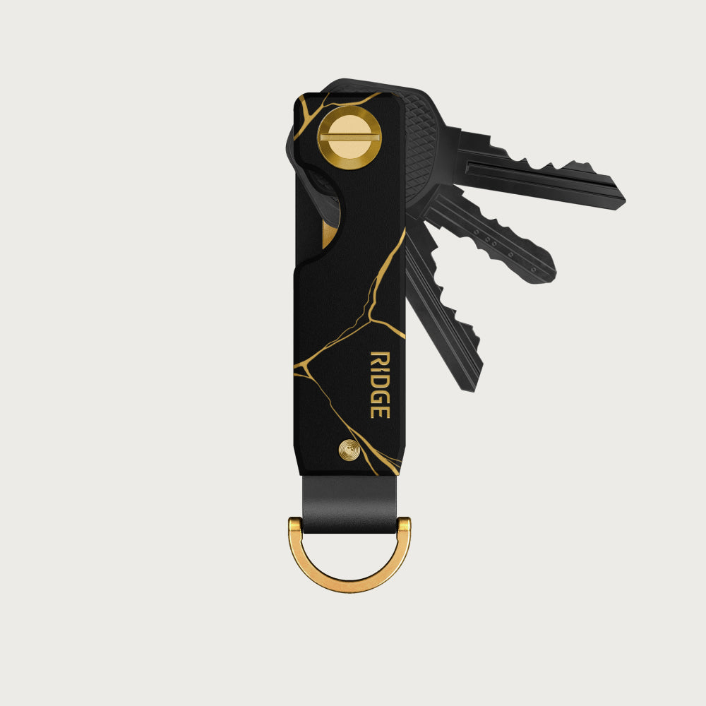 Ridge KeyCase - Kintsugi - Black