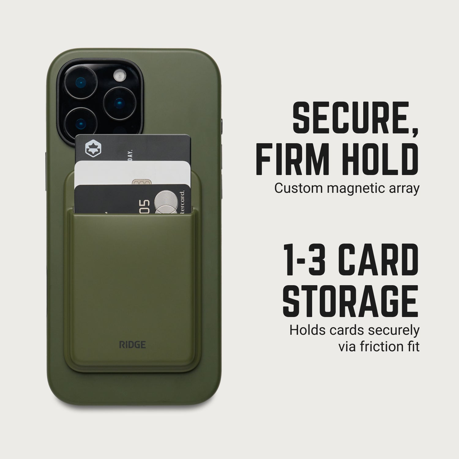 MagSafe Cardholder - Matte Olive