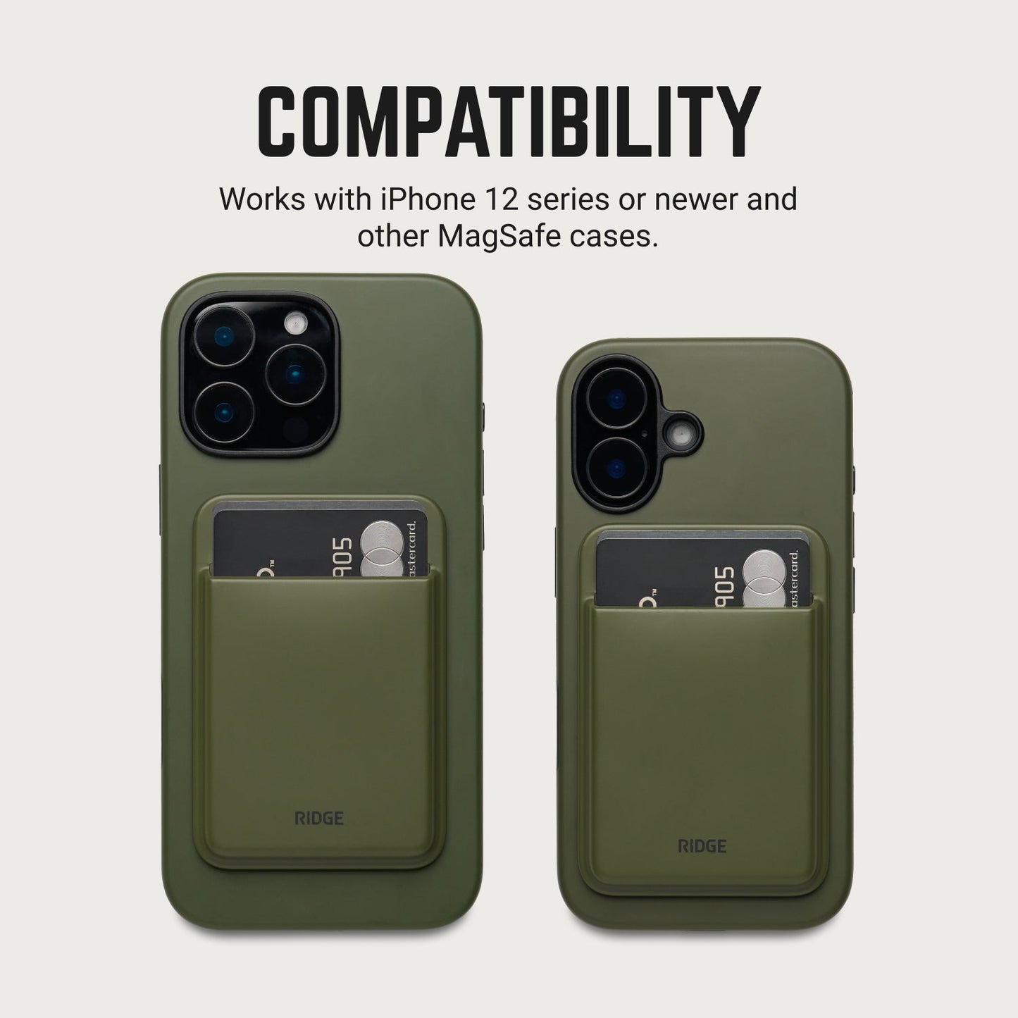 MagSafe Cardholder - Matte Olive
