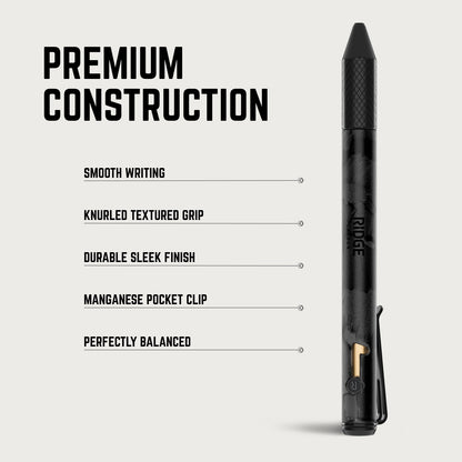 Ridge Bolt Action Pen - Basecamp Orange